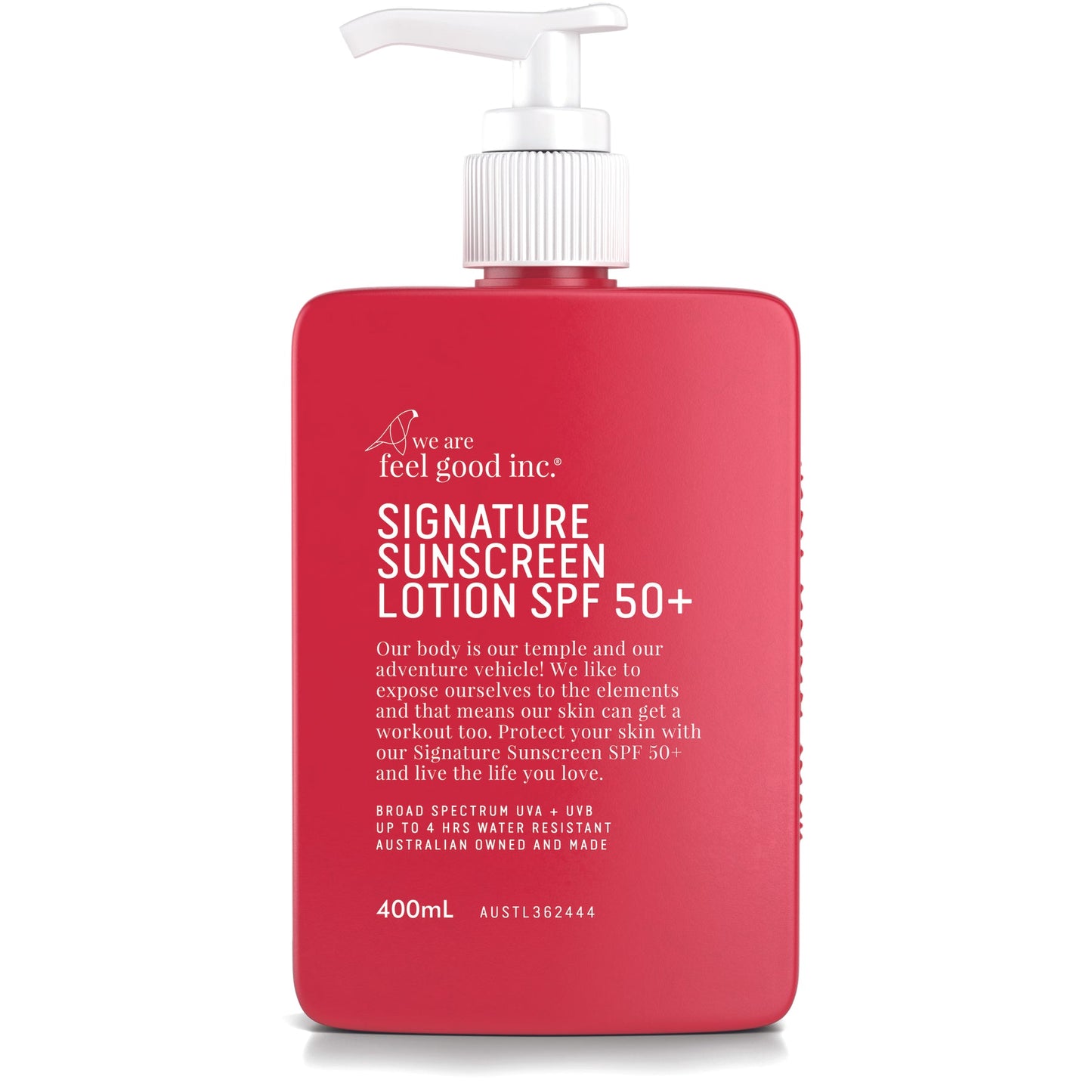 Feel Good Inc Signature Sunscreen SPF 50+ 400mL