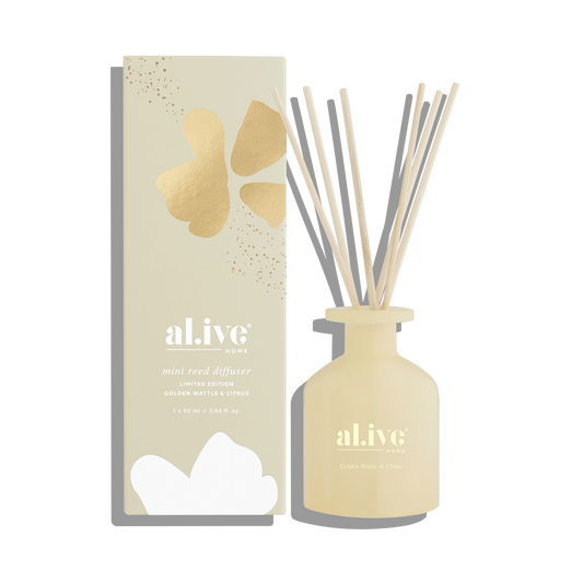 Mini Reed Diffuser - Golden Wattle & Citrus Pack