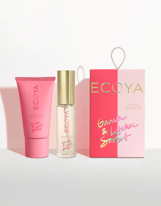 Ecoya Two Piece Mini Gift Set - Guava & Lychee