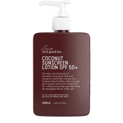 Feel Good Inc Coconut Sunscreen SPF 50+ 400mL
